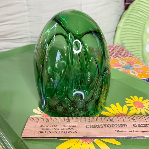 Green Art Glass Bubble - Picture 7 of 7
